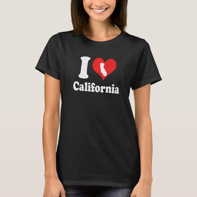 Camiseta US Proud Citizen America Love State I Heart Califo (Anverso)
