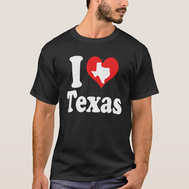 Camiseta US Proud Citizen America Love State I Heart Texas (Anverso)