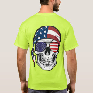 Camiseta US Spyder Ryders - Cráneo RWB Atrás