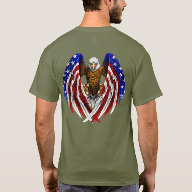 Camiseta US Spyder Ryders - Eagle Flag Logo Back (Reverso)