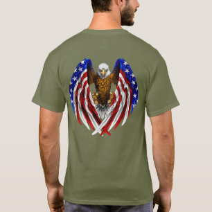 Camiseta US Spyder Ryders - Logotipo de bandera de águila e