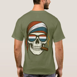 Camiseta US Spyder Ryders - Spyder Cráneo RWB Bufanda Glass