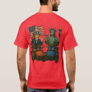 Camiseta US Spyder Ryders - Spyder Tío Sam y Liberty 2S