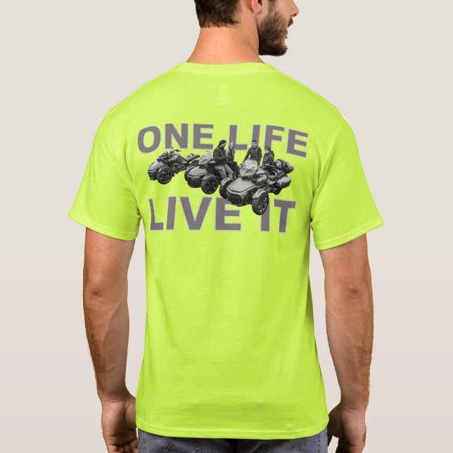Camiseta US Spyder Ryders - Una Vida Vivela (Reverso)