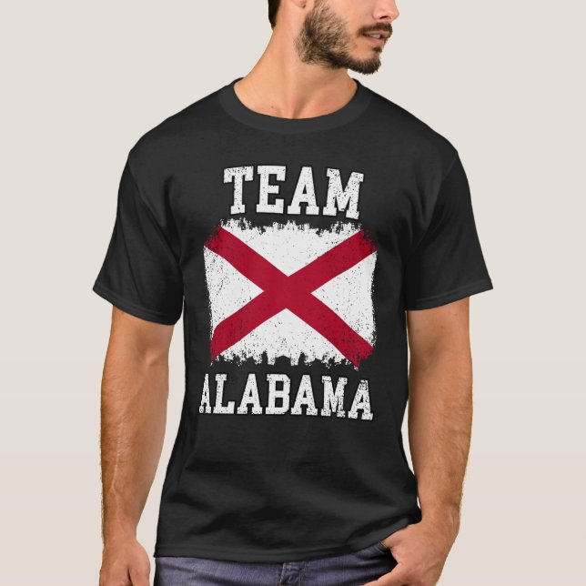 Camiseta US STATES ALABAMA America Country and USA for Men  (Anverso)