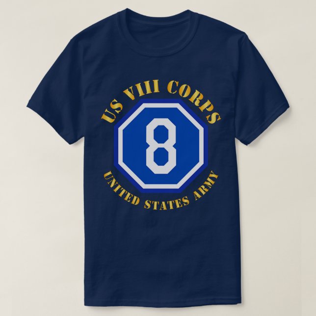 Camiseta US VIII Corps con SSI X (Diseño del anverso)