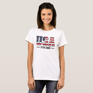 Camiseta USA 1776–2026 América 250 Patriótica