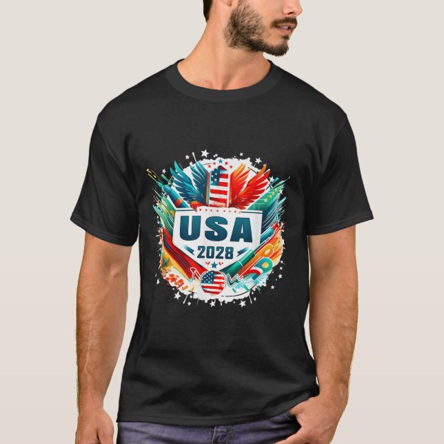 Camiseta Usa 2028 Go United States Srt Usa Team 2028 Usa  (Anverso)