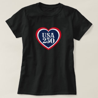 Camiseta USA 250º Aniversario Patriótico Rojo Blanco Azul