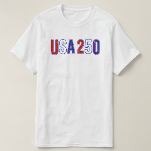 Camiseta USA 250 Aniversario 1776-2026 Patriótico Americano
