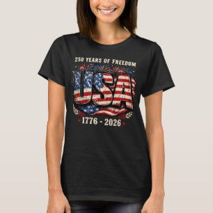 Camiseta USA 250 años de libertad 1776–2026 Patr