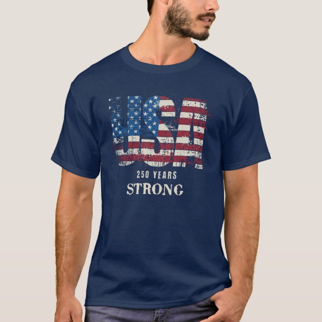 Camiseta USA 250 Fuerte (Anverso)