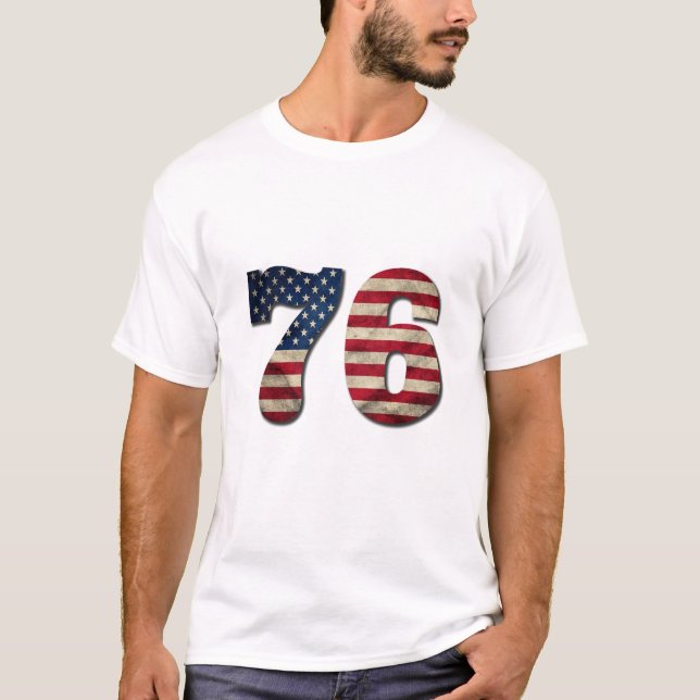Camiseta USA 250 Years Anniversary 76 Patriotic Design (Anverso)