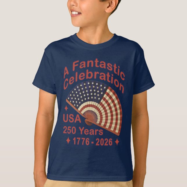 Camiseta USA 250 Years Patriotic Fan Design – 1776-2026  (Anverso)