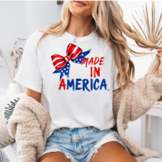Camiseta USA 4th of July Shirt, Patriotic Gift for Her 
