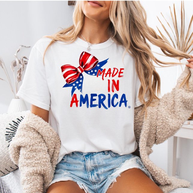 Camiseta USA 4th of July Shirt, Patriotic Gift for Her  (Subido por el creador)