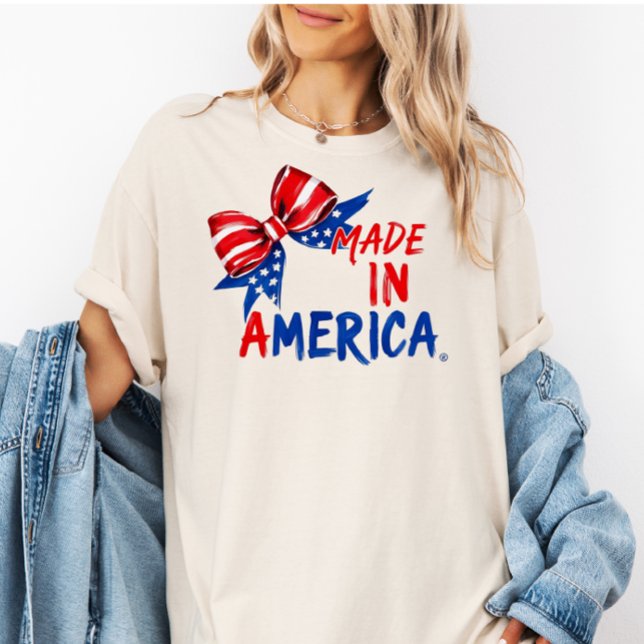 Camiseta USA 4th of July Shirt, Patriotic Gift for Her  (Subido por el creador)