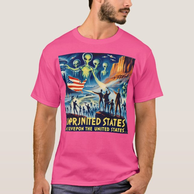 Camiseta Usa Alien (Anverso)