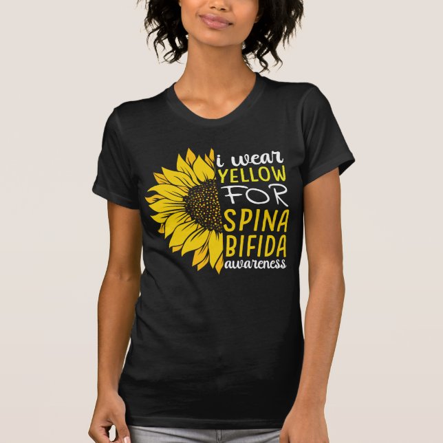 Camiseta Usa Amarillo Para Sobreviviente De Spina Bifida Gi (Anverso)