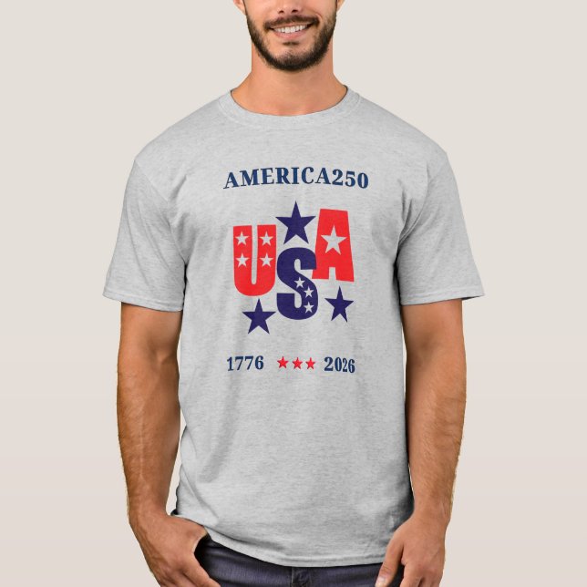 Camiseta USA America250 Independence Day (Anverso)