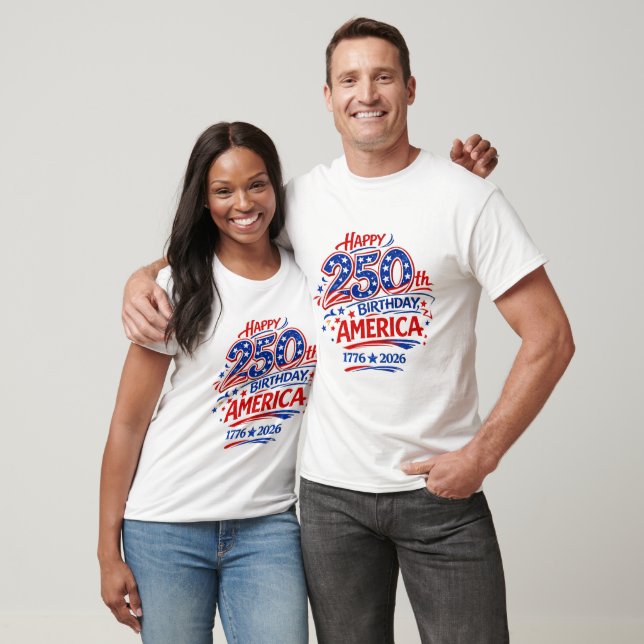 Camiseta USA America 250th Anniversary Patriotic (Unisexo)