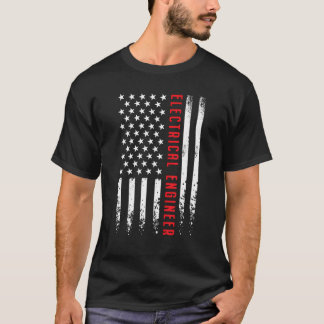 Camiseta USA America Flag Electrical Engineer Electrician 4
