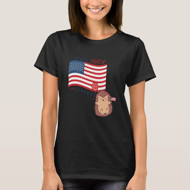 Camiseta USA America Sweet land liberty animals  1 (Anverso)
