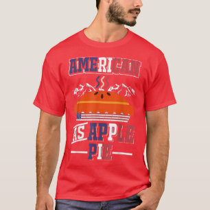 Camiseta USA American Flag  American As Apple Pie 