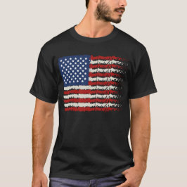 Camiseta USA American Flag Shield Patriotic 