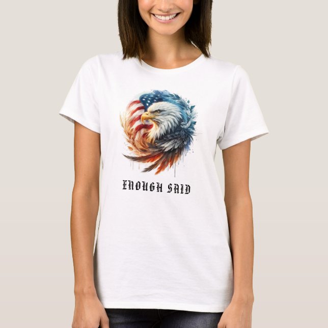Camiseta *~* USA AP16 Circular , EAGLE calva de bandera est (Anverso)