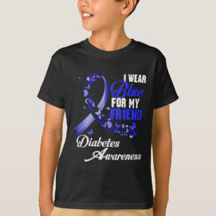 Camiseta Usa Azul Para Mi Amigo T1d Diabetes Awareness Blu