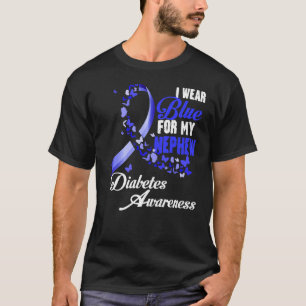 Camiseta Usa Azul Para Mi Sobrino T1d Diabetes Awareness Bl