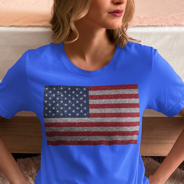 Camiseta USA Bandera Brillante Día de la Independe (Subido por el creador)