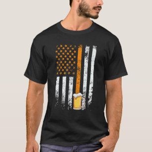 Camiseta Usa Beer Father Day Hombres Bebedor de cerveza 1