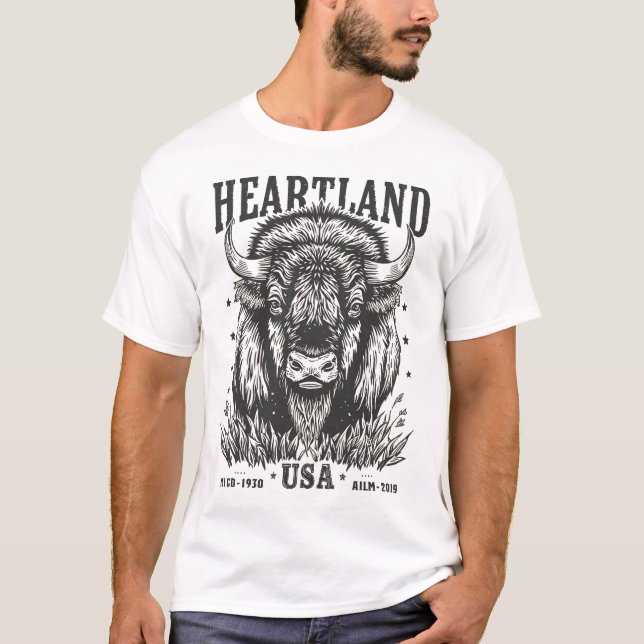 Camiseta USA Bison (Anverso)