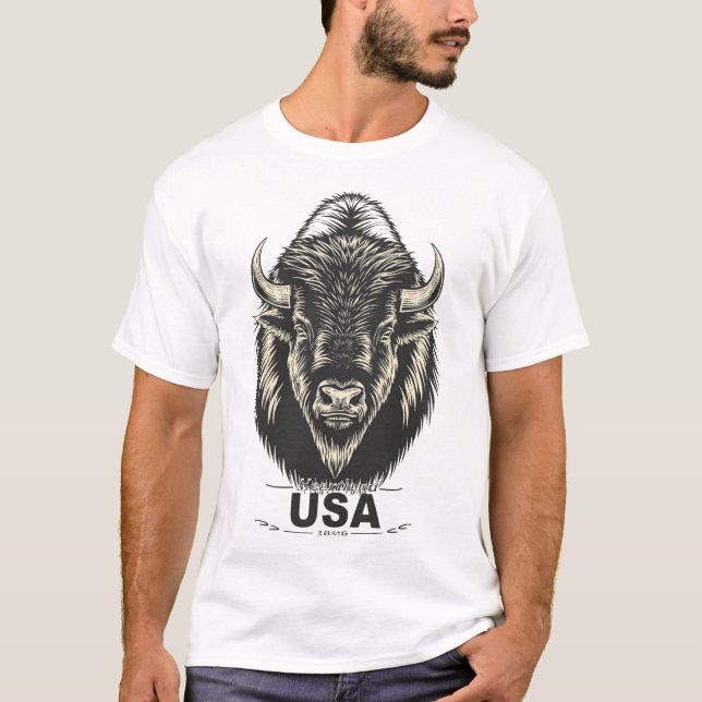 Camiseta USA Bison (Anverso)