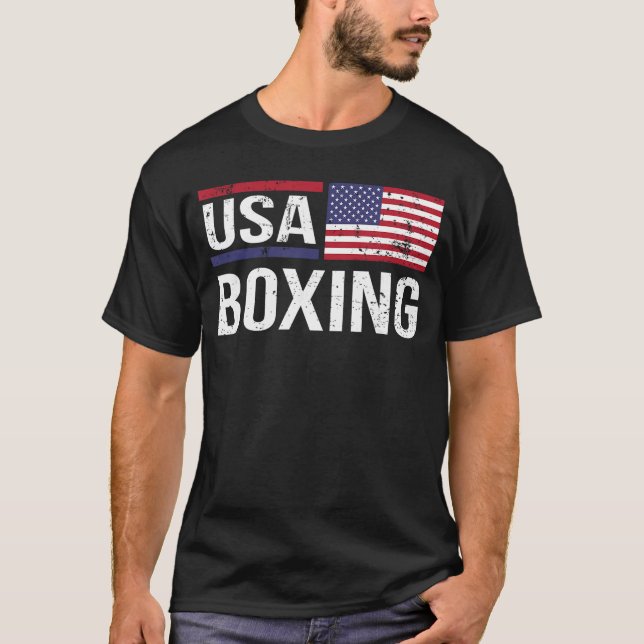 Camiseta USA Boing American Flag Gym Sparringraining Amateu (Anverso)