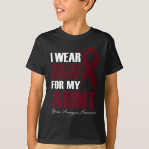 Camiseta Usa Borgoña Para Concienciar A Mi Tía Sobre El Ane