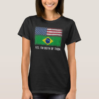 Usa Brasil Bandera Brasileña Estadounidense Doble