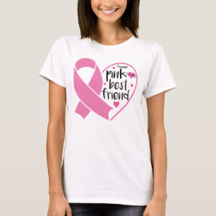 Camiseta Usa cinta rosada para ser amigo de la guerrera del