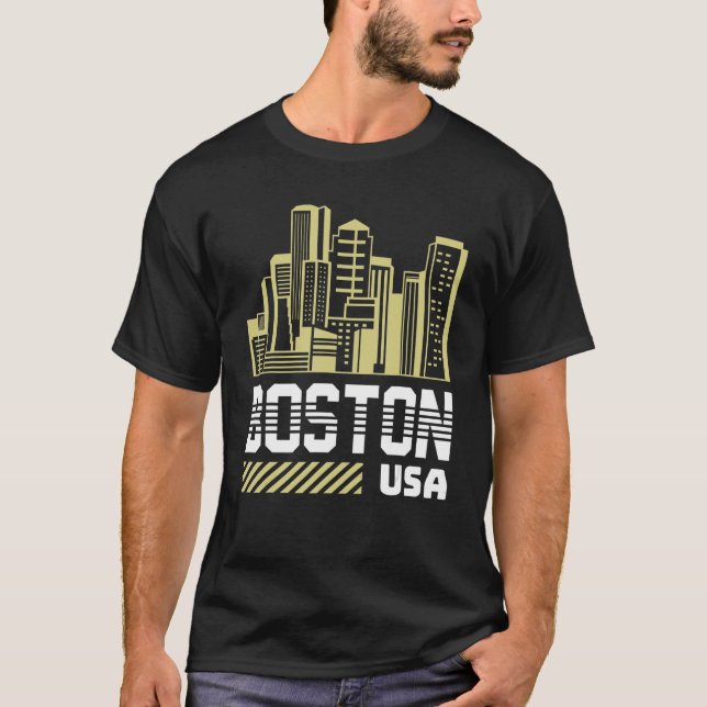 Camiseta USA City Boston (Anverso)