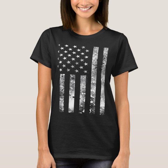 Camiseta USA distressed American Flag (Anverso)