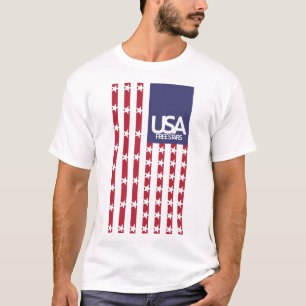 CAMISETA USA/EEUU FREE STARS FLAG BY MASANSER PIXELAT
