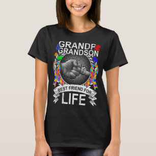 Camiseta Usa El Autismo Del Abuelo Y El Abuelo.