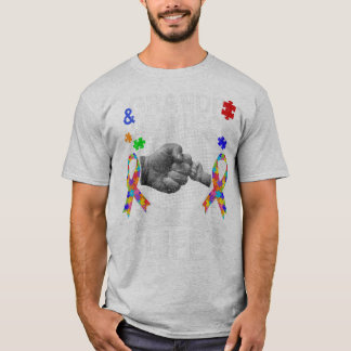 Camiseta Usa El Autismo Del Abuelo Y El Abuelo.