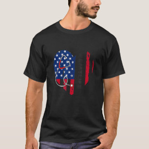Camiseta Usa Flag Heart Emt Life Stethoscope Patriótico 4