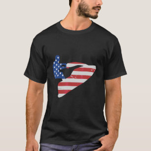 Camiseta Usa Flag Jet Ski Jetski Jet Skip Vintage