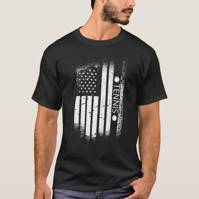 Camiseta USA flag tennis, US flag tennis, tennis, tennis_1 (Anverso)