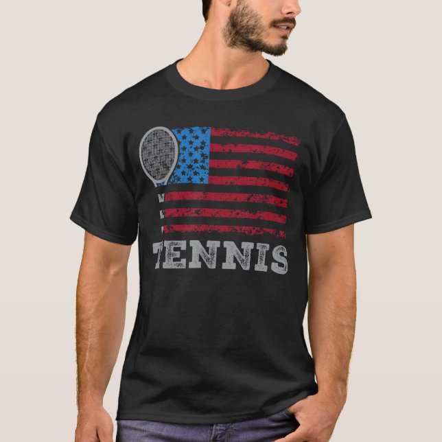 Camiseta USA Flagennis Mens Womens USennis Loveream Sport v (Anverso)