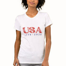 Camiseta USA Floral 1776–2026